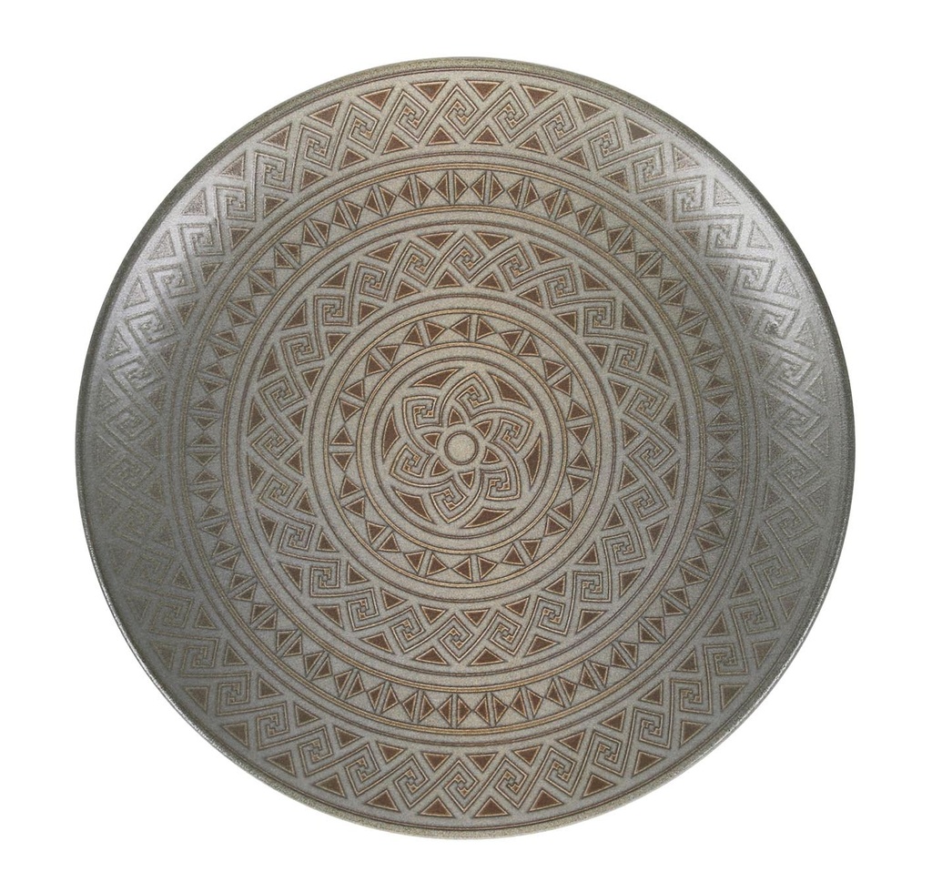 PRESENT. PLATE GOURMET DAMASQUINOø30x3cm