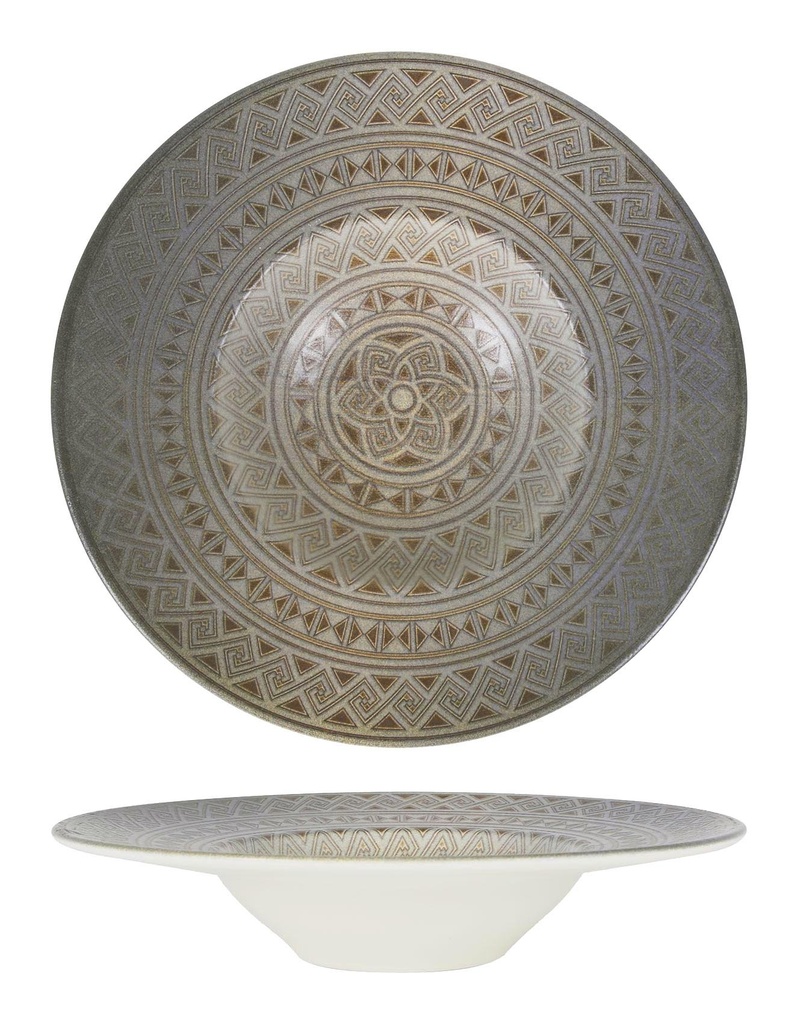 RISOTTO PLATE BANQUET DAMASQUINø28x5.5cm
