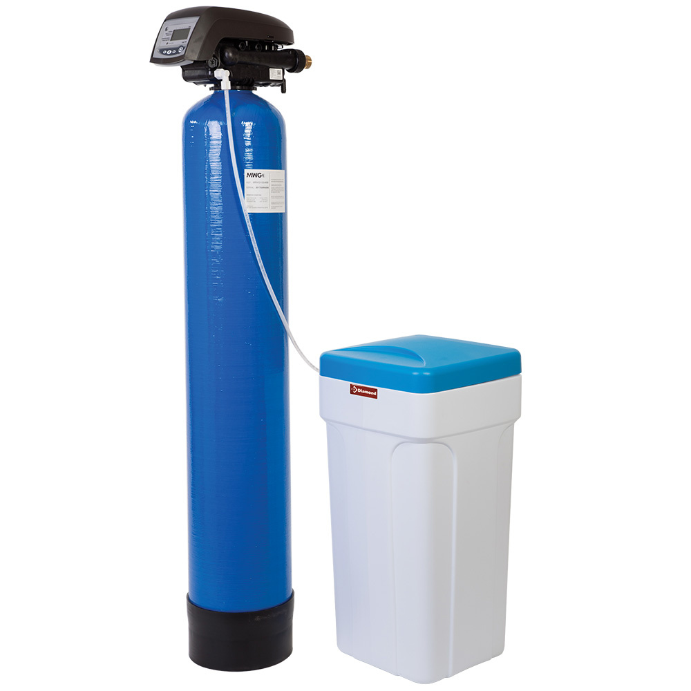 Adulcificador de agua crono volumetrico, 50 litros, con bombona