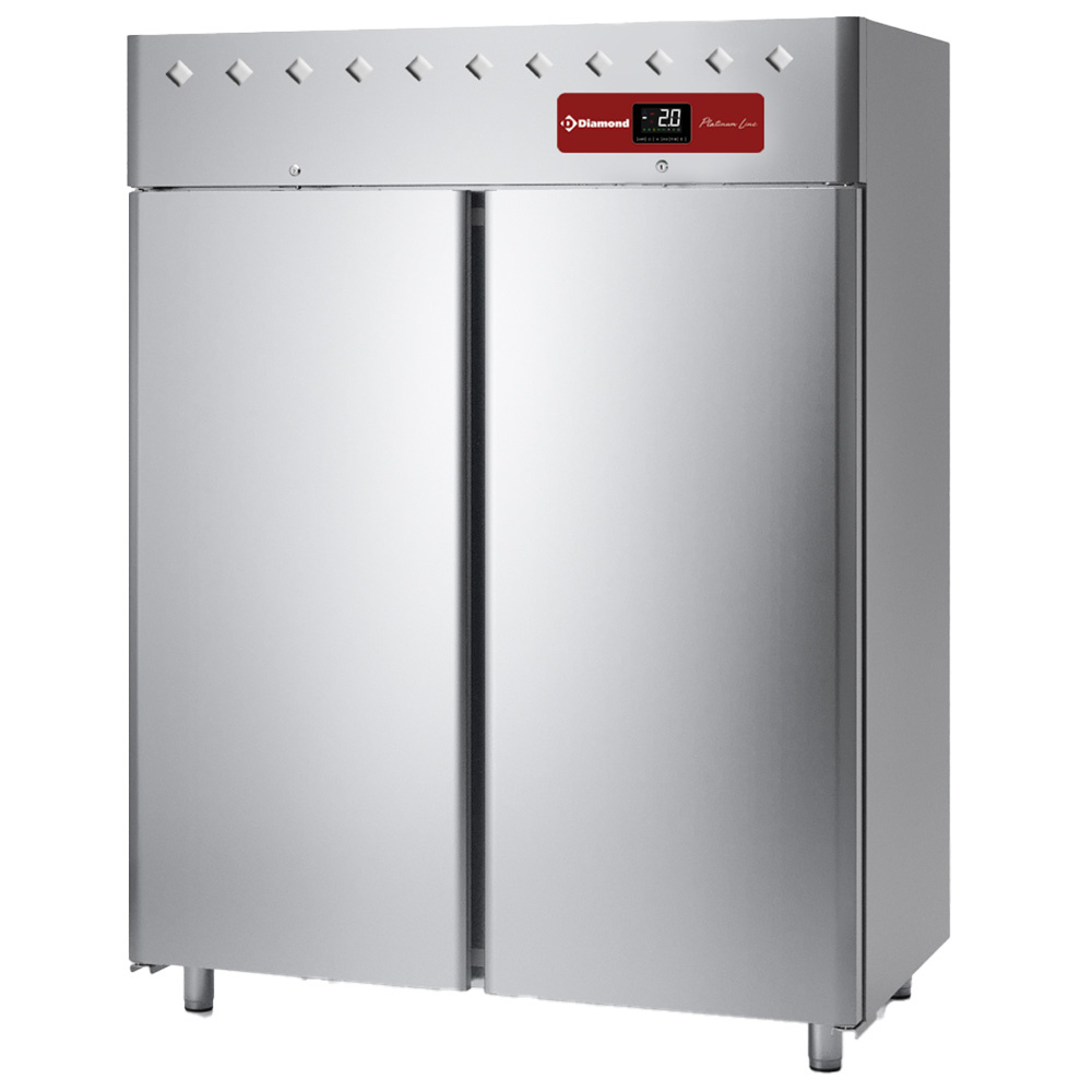 Armario frigorífico ventilado 1400 litros, 2 puertas GN 2/1