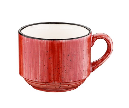 [B928095] TAZA CAPUCCINO 18CL PASSION GOURMET RED