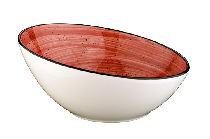 [B928090] BOWL  ø18CM. 40CL PASSION RED