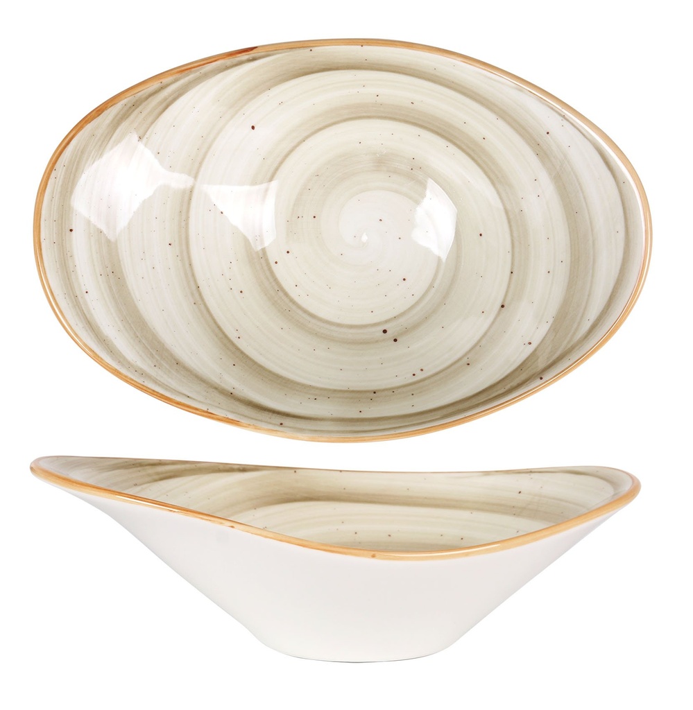 [B928327T] OVAL BOWL TERRAIN 23x16x8cm