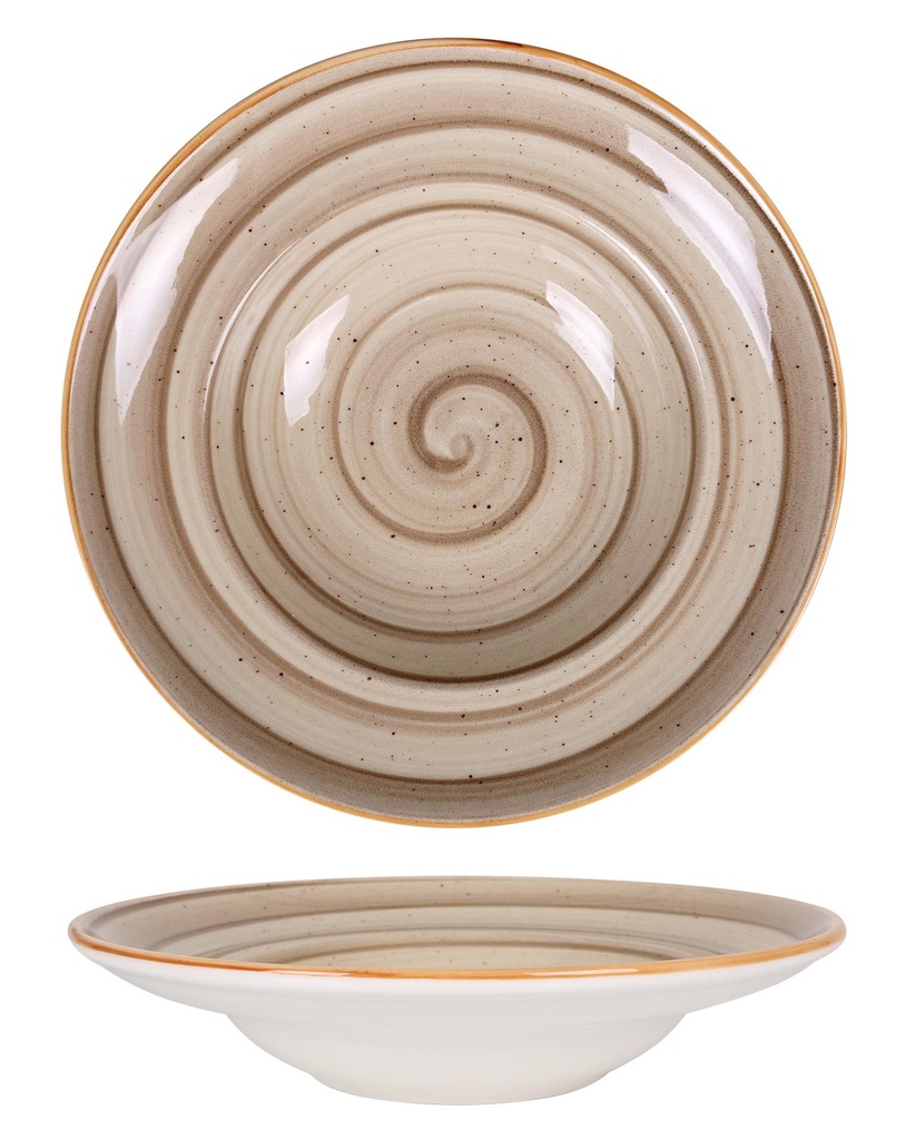 PLATO PASTA  ø 27CM TERRAIN  BROWN