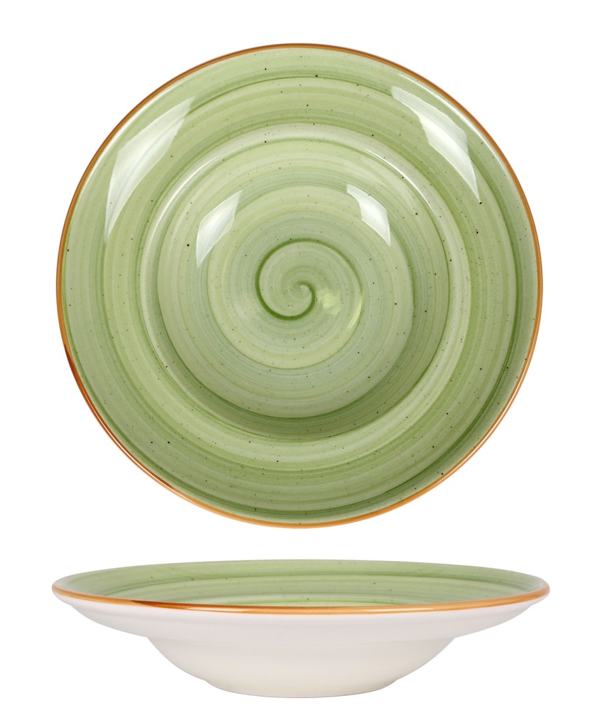 PLATO PASTA ø 27CM THERAPY GREEN