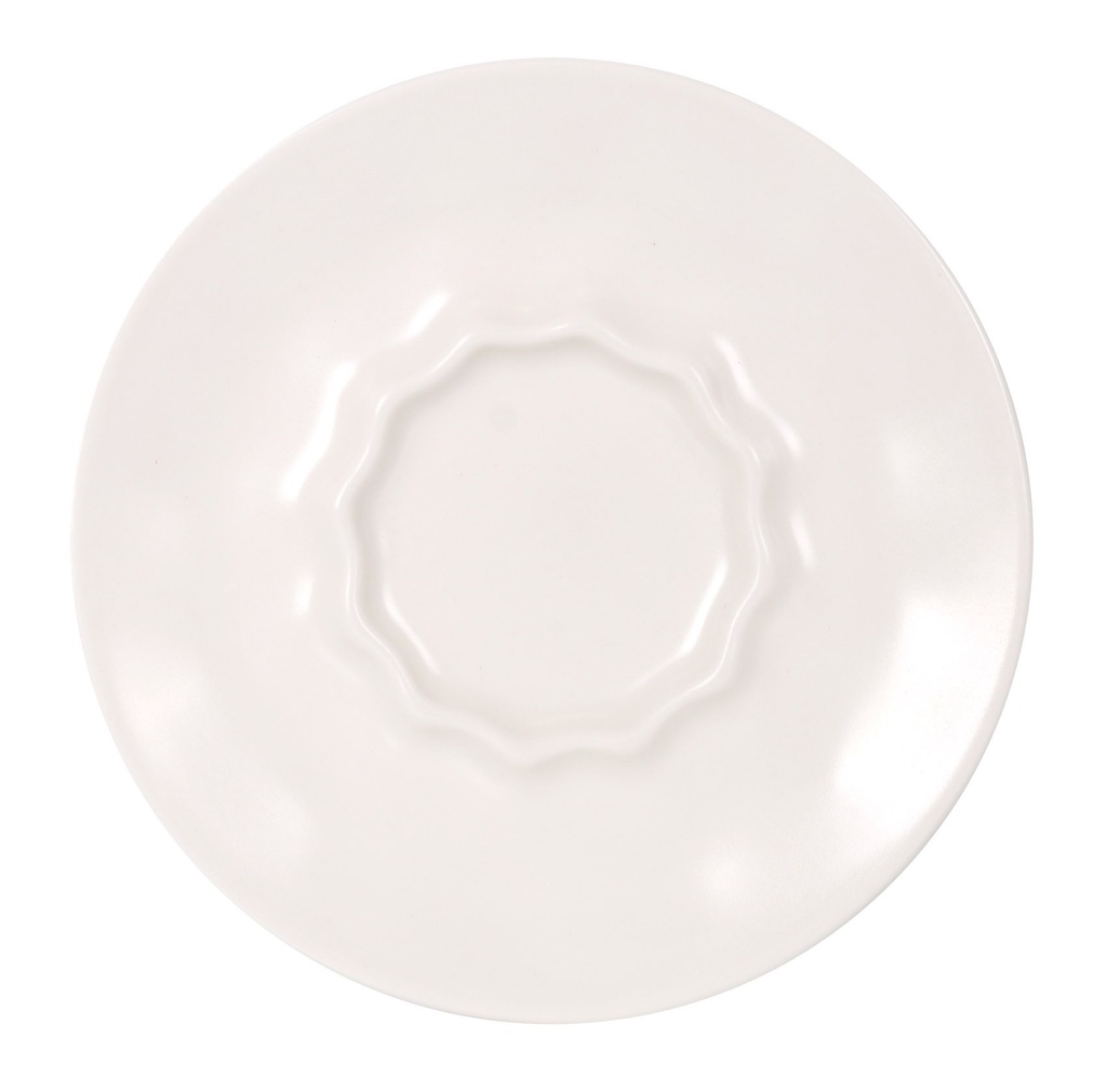 COFFE W/MILK  PLATE RAW MATT ø16cm