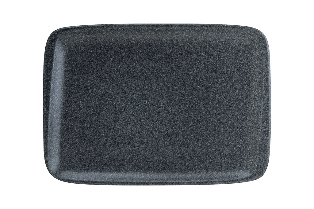 [B928195AJ] RECTANGULAR DISH GRAPHITE 23x16cm
