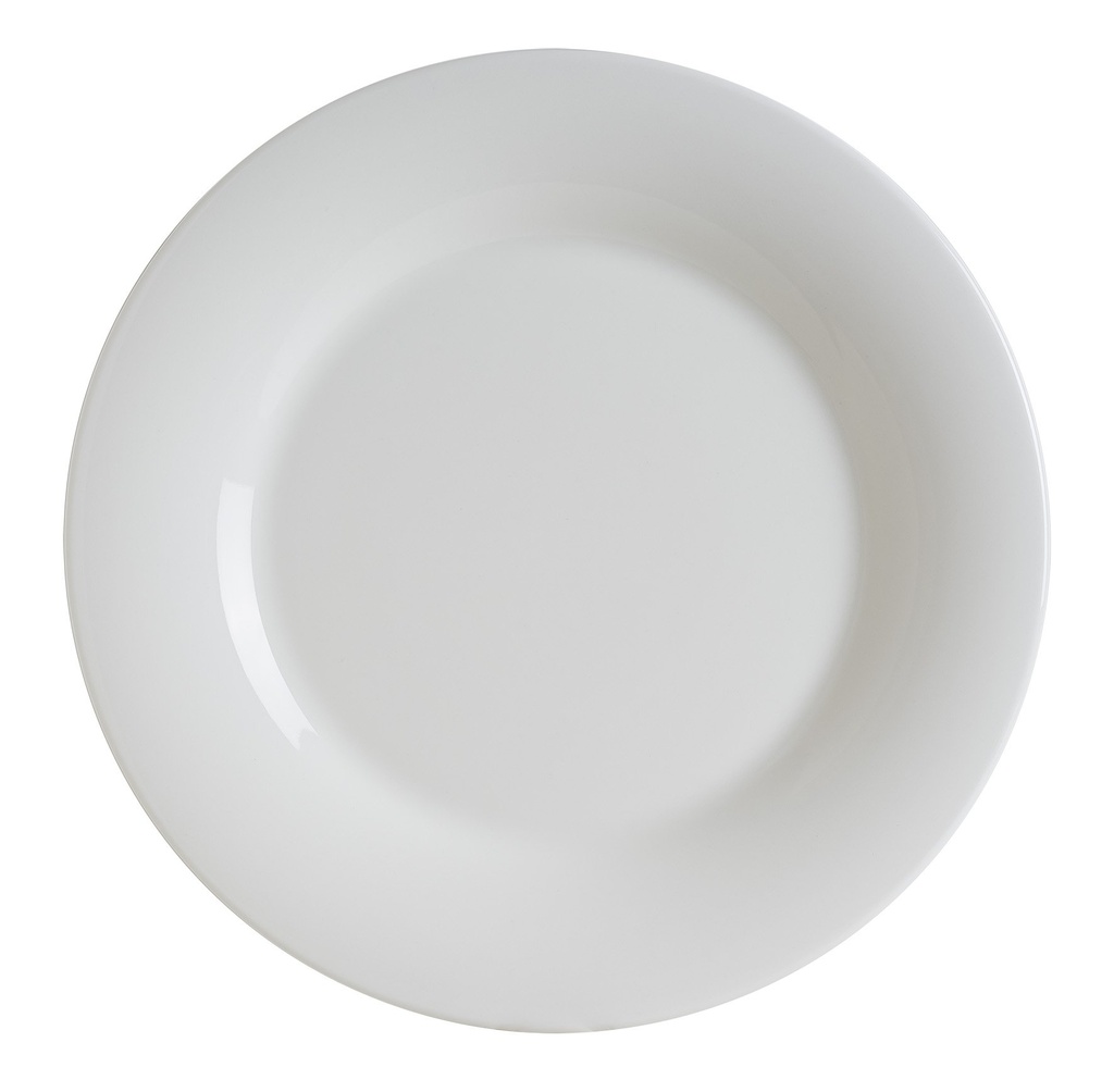 [B928449] FLAT PLATE ALBUS ø24x2cm