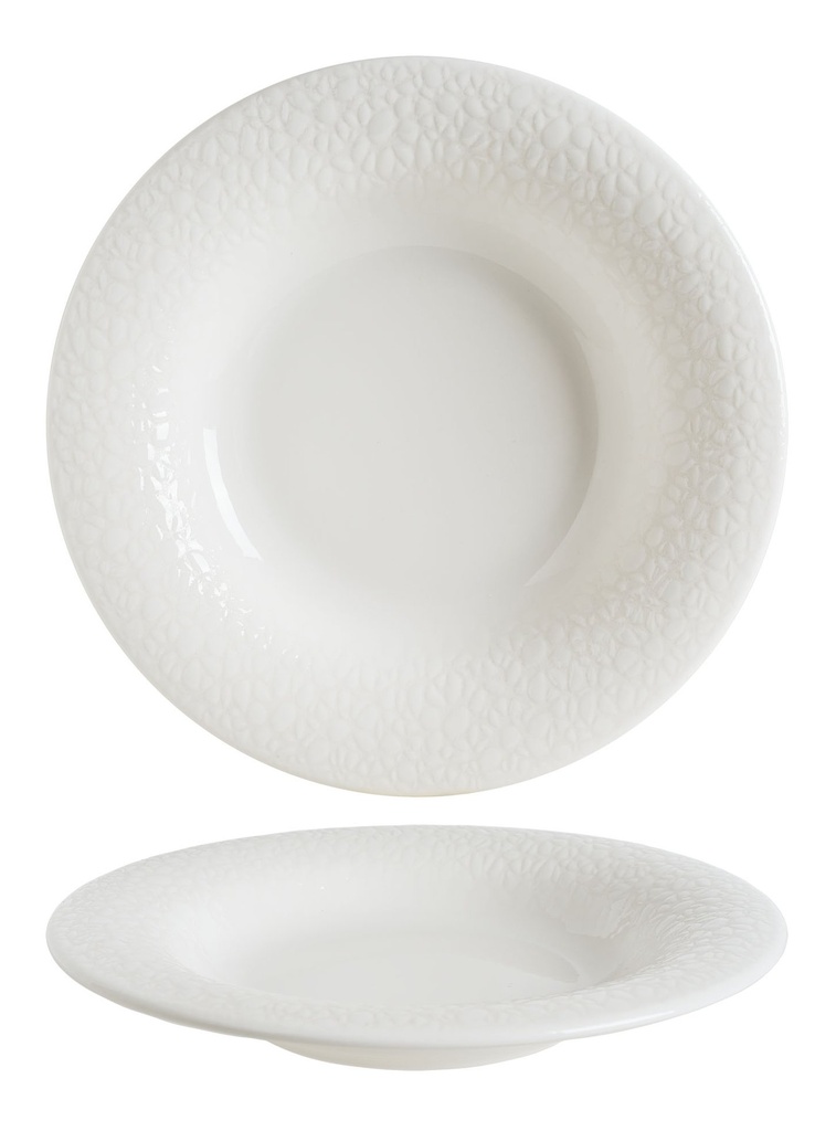 [B928453AR] PLATO PASTA ALBUS  PORTEÑO ø28x5cm