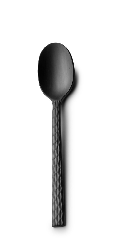 [B150719310104] #-48-CUCHARA POSTRE OLIVE 18/0 MATE NEGRO