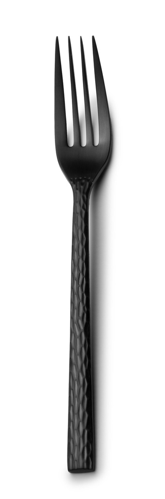 #-48- DESSERT FORK OLIVE 18/0 MATT BLACK
