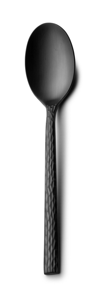 #-48- DINNER SPOON OLIVE 18/0 MATT BLACK