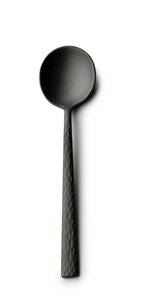 #-96- TEA SPOON KYOSHI 18/0 VINTAGE BLAC