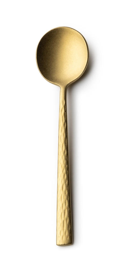 #-96- TEA SPOON KYOSHI 18/0 VINTAGE GOLD