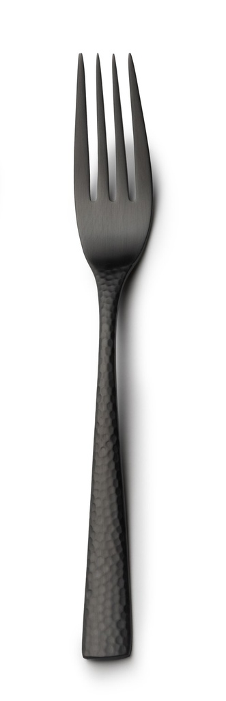 #-96- CAKE FORK MERCURY 18/0 MATT BLACK