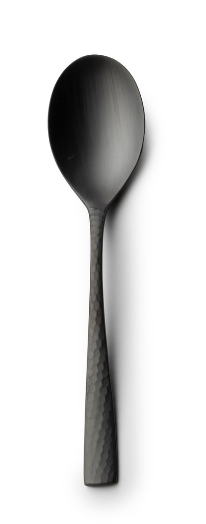 [B150711310104] #-48-CUCHARA POSTRE MERCURY 18/0 MATE NEGRO