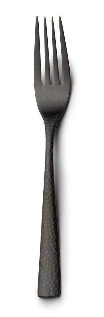 #-48- DINNER FORK MERCURY 18/0 MATT BLAC