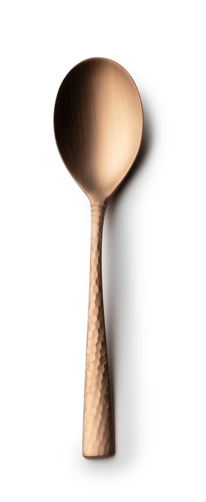 [B150711320104] #-48-CUCHARA POSTRE MERCURY 18/0 MATE COBRE