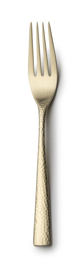 #-48-TENEDOR MESA MERCURY 18/0 MATE CHAMPAGNE