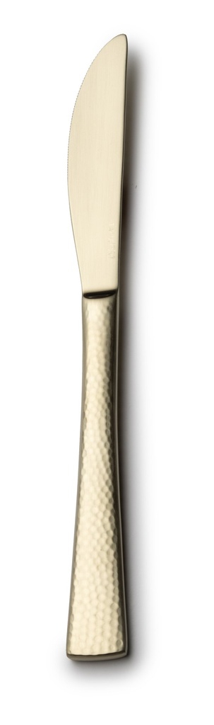 #-48-CUCHILLO POSTRE MERCURY 13/0 MATE CHAMPAGNE