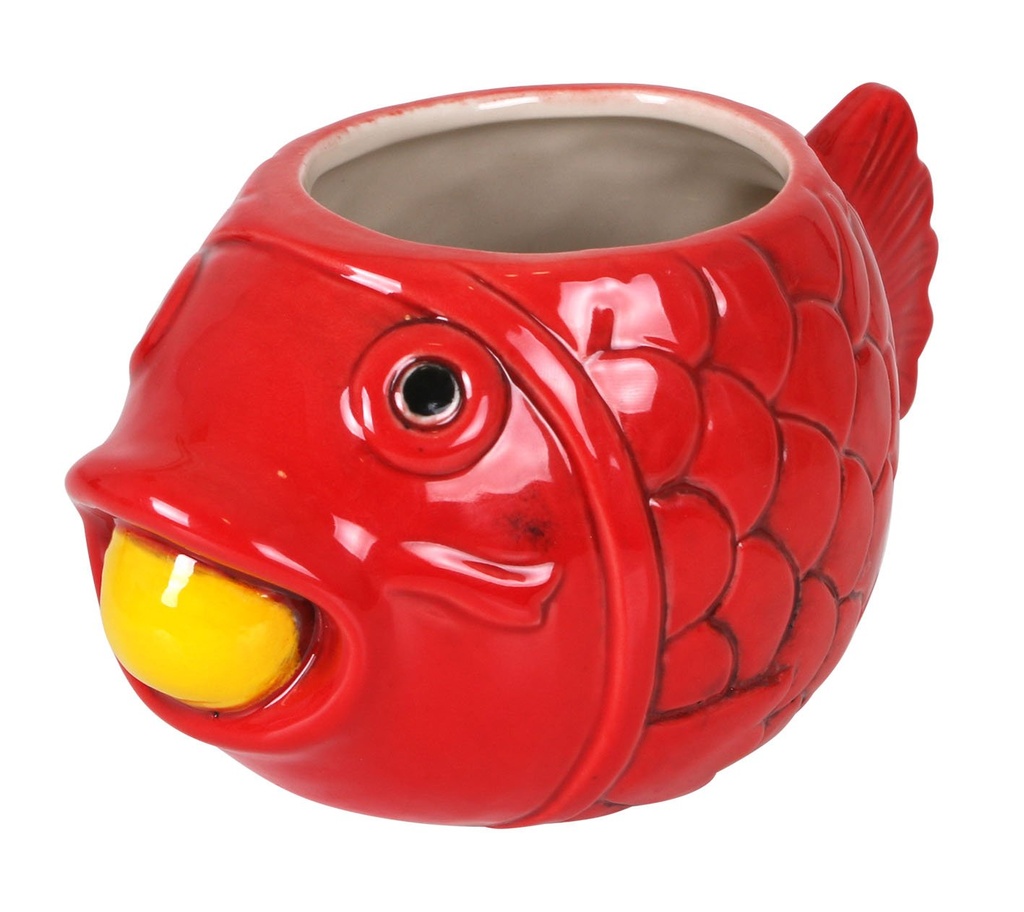[B1049040] #-24- TIKI FISH 18x10x9cm 60cl
