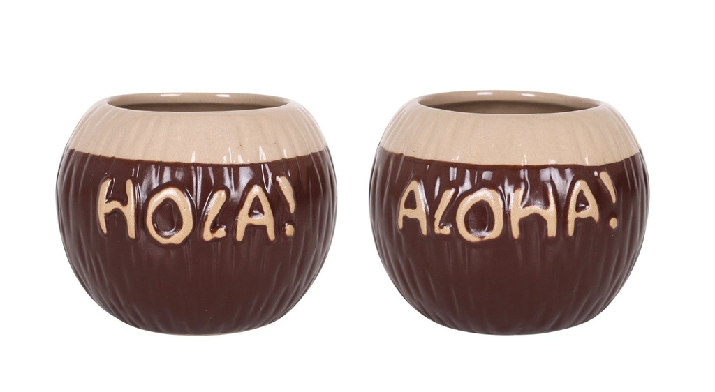 [B1049021] #-24- TIKI HOLA ø8.5x11cm / 45cl