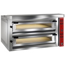 Horno eléctrico para pizza, 2x 6 pizzas 350mm - FULL de piedra refractaria