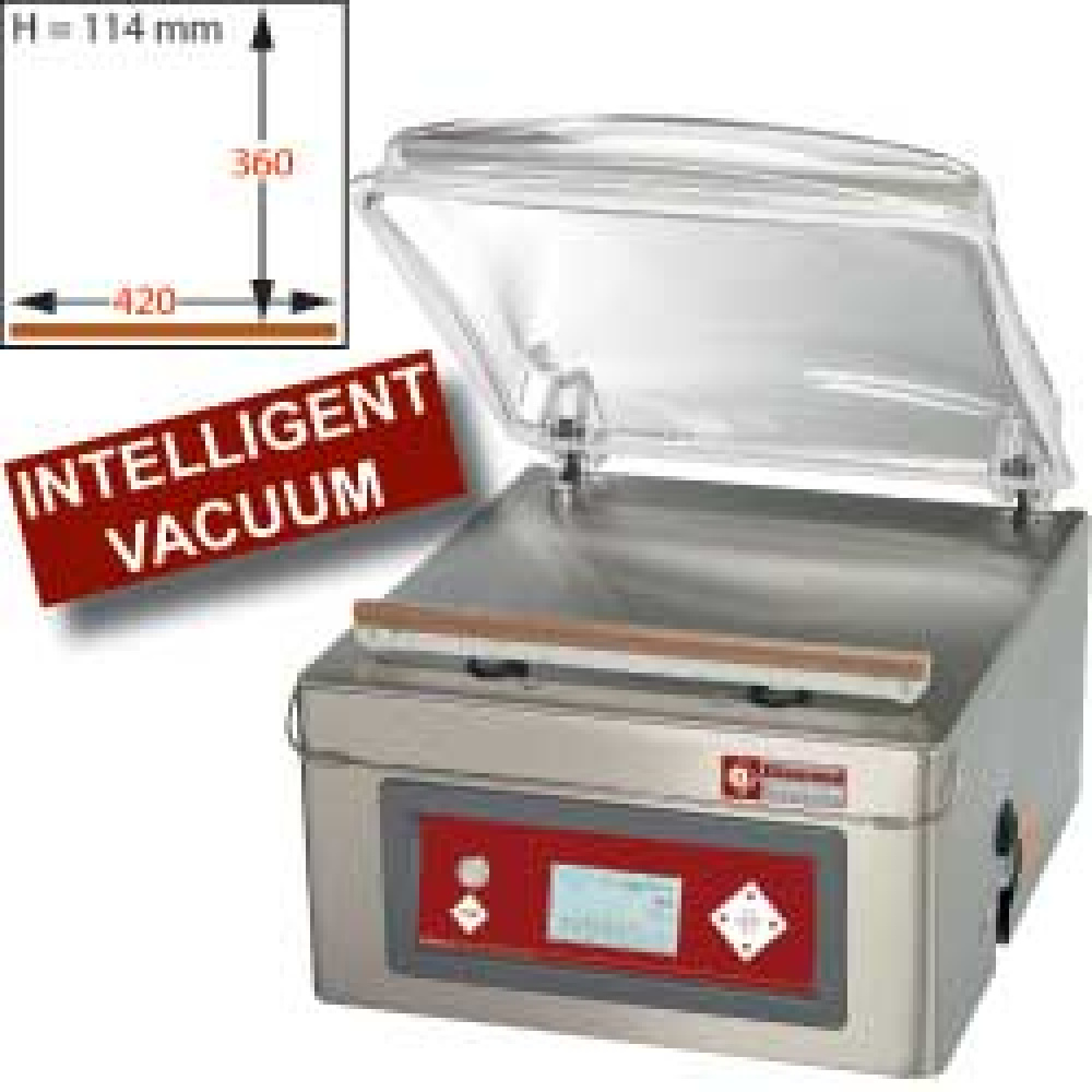 Máquina sistema a vacuo 420x360xh114 mm., pantalla LCD  - 16 m3/h