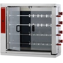 Asador electrico vitrocerámico, 4 espadas (24 pollos)