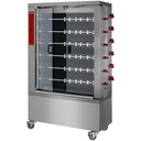 Asador electrico vitrocerámico, 6 espadas (36 pollos)