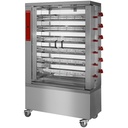 Asador de gas, 6 espadas,(36 pollos)