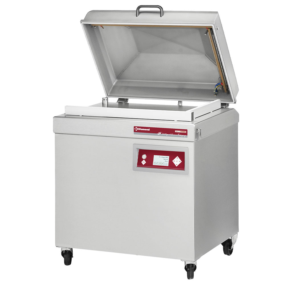Máquina de vacío, cuba de acero inoxidable 800x500xh200 mm. -100 m3/h pantalla LCD