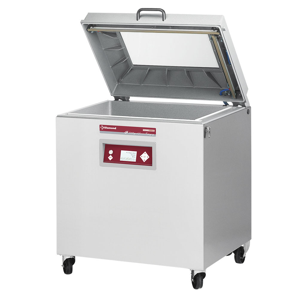 Máquina de vacío, cuba aluminio 800x500xh235 mm .-100 m3/h pantalla LCD