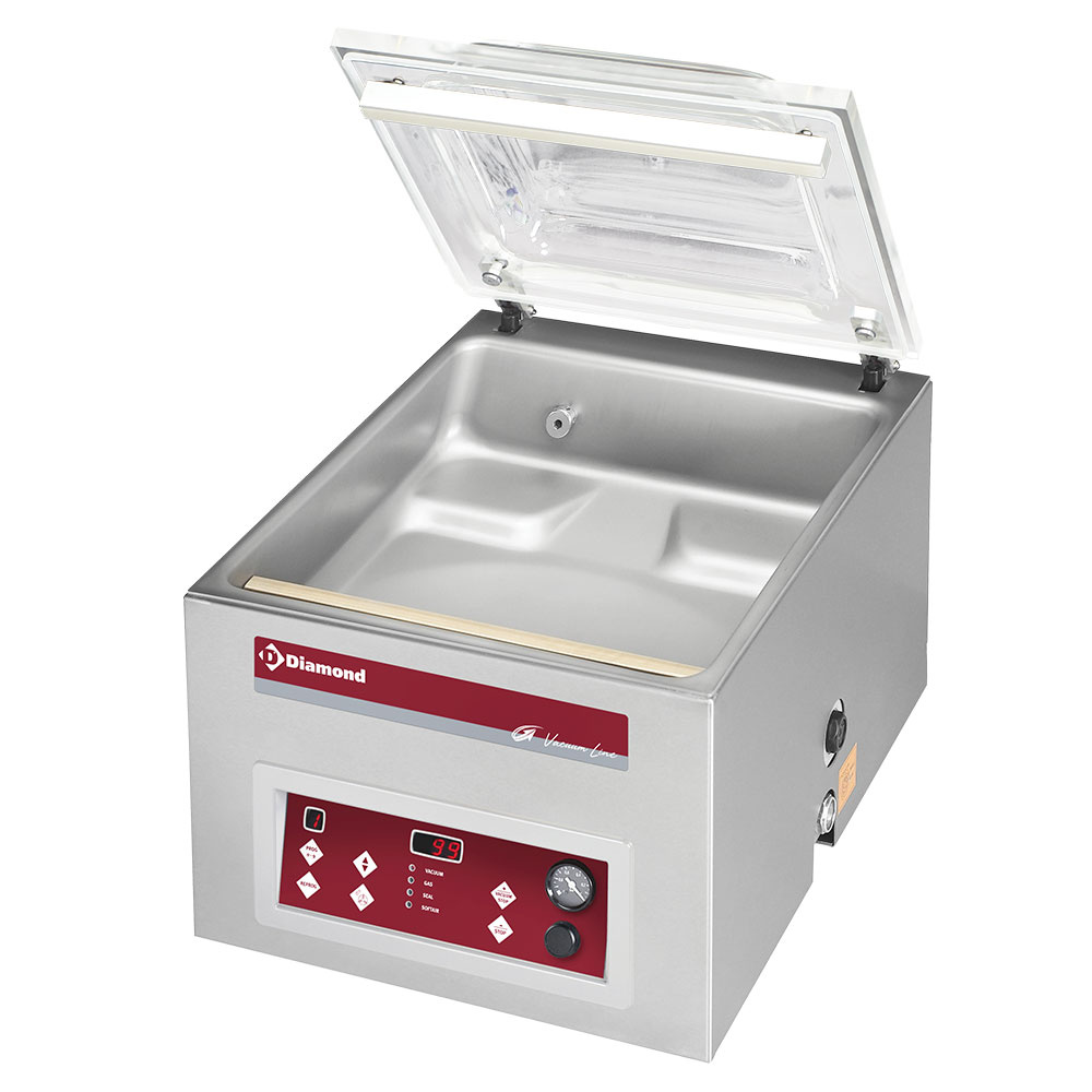 Máquina sistema vacío, cámara 420x460xh180 mm - 21 m3/h