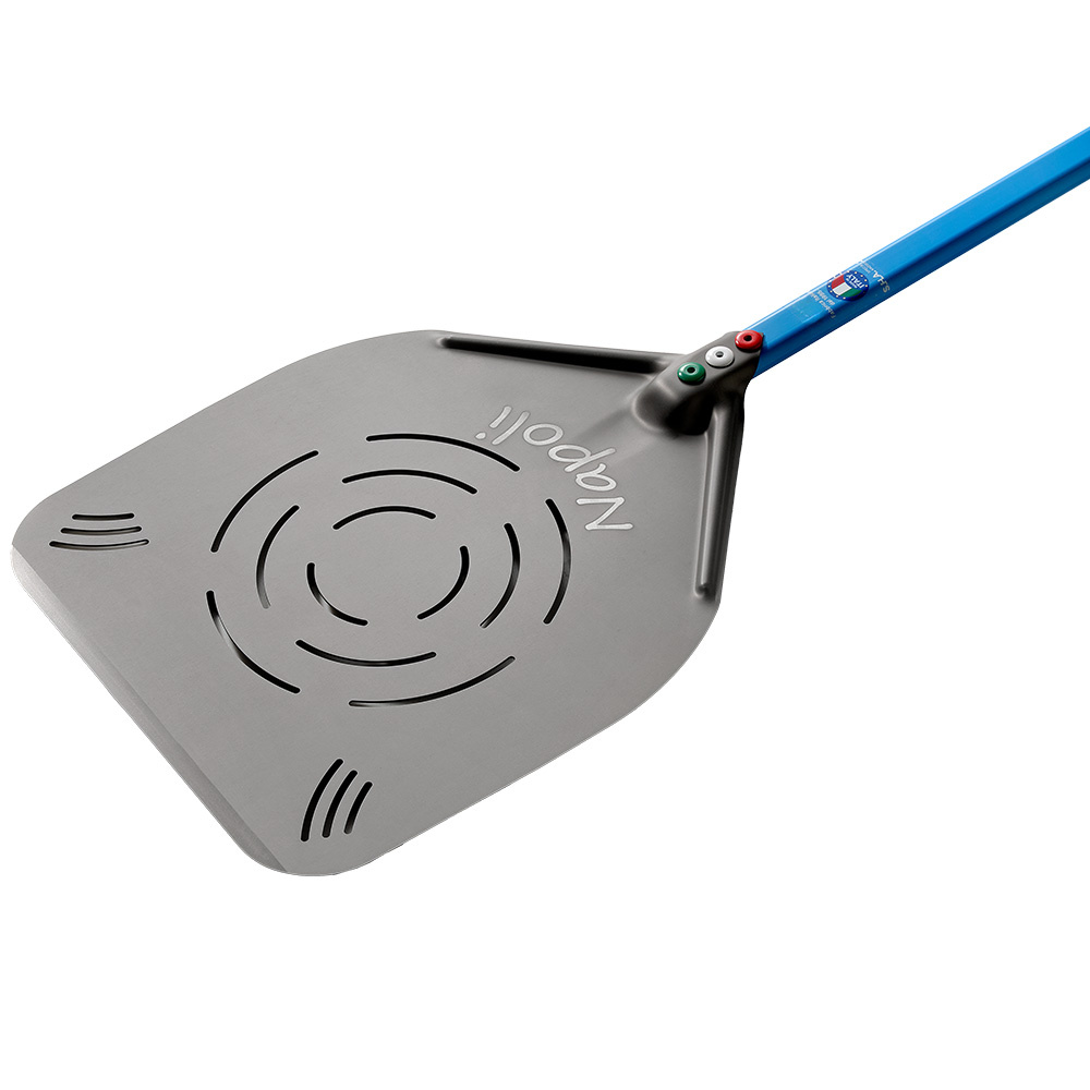 Pala napolitana perforada de aluminio 370 mm