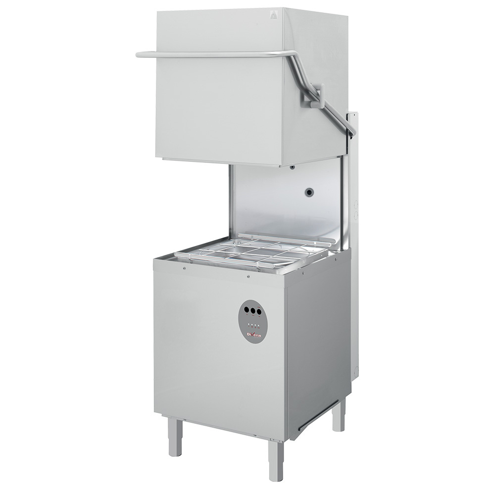 Lavavajillas con capota, cesta  cuadrada 500x500 mm con dosificador de detergente