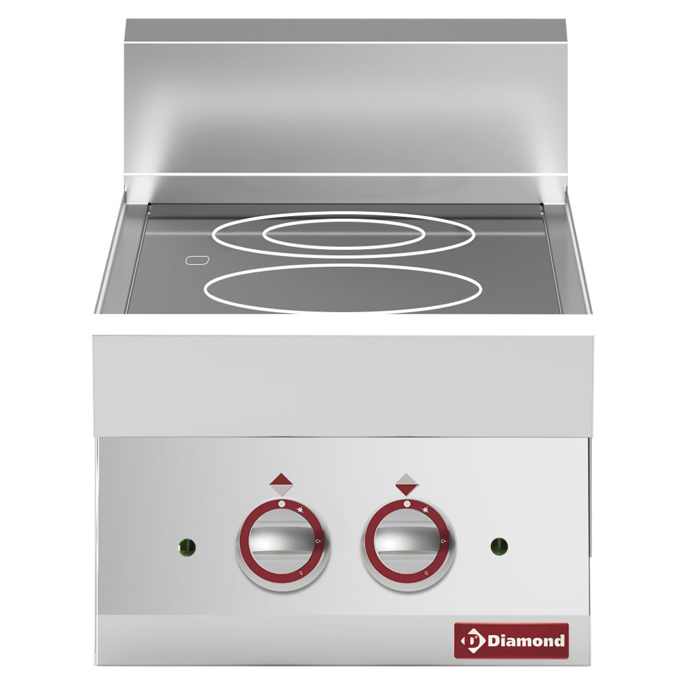 Cocina eléctrica en vitroceramica 2 planchas -top- "Alpha 650"