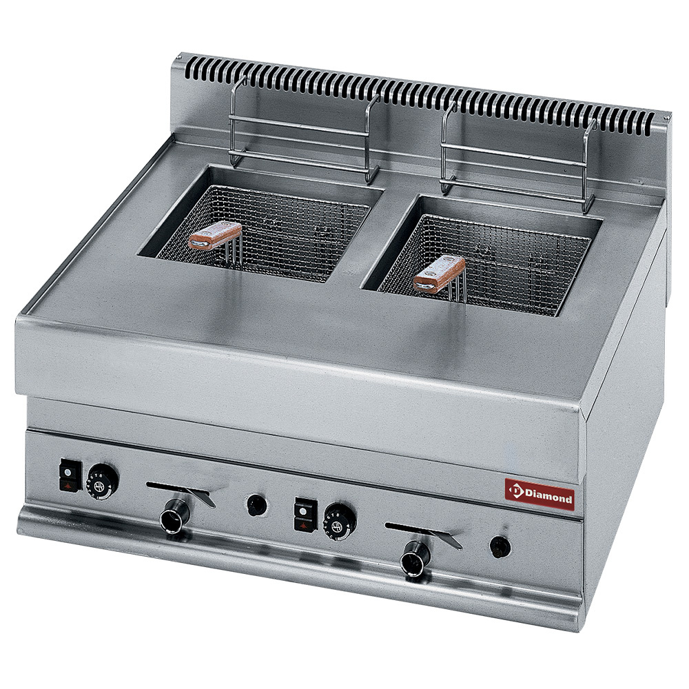 Freidora DE gas de 2 cubetas 8 litros -Top-