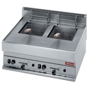 Freidora DE gas de 2 cubetas 8 litros -Top-