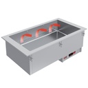 Elemento baño maría 4 GN 1/1 - a seco - ventilado