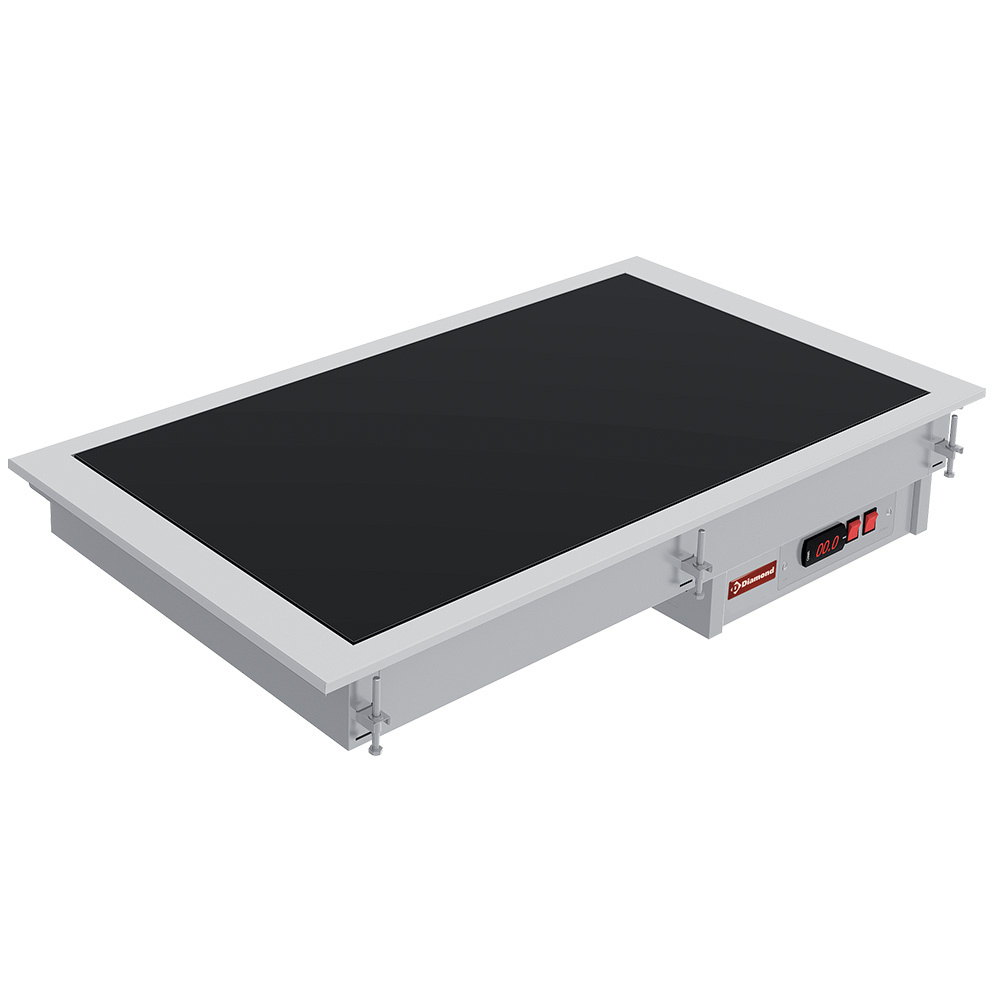 Elemento vitrocerámico negro 3x GN 1/1
