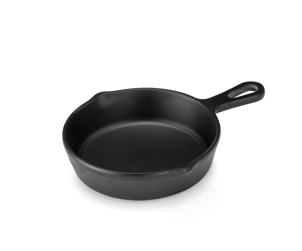 [P23825] Mini sartén de 11 centímetros de melamina en negro