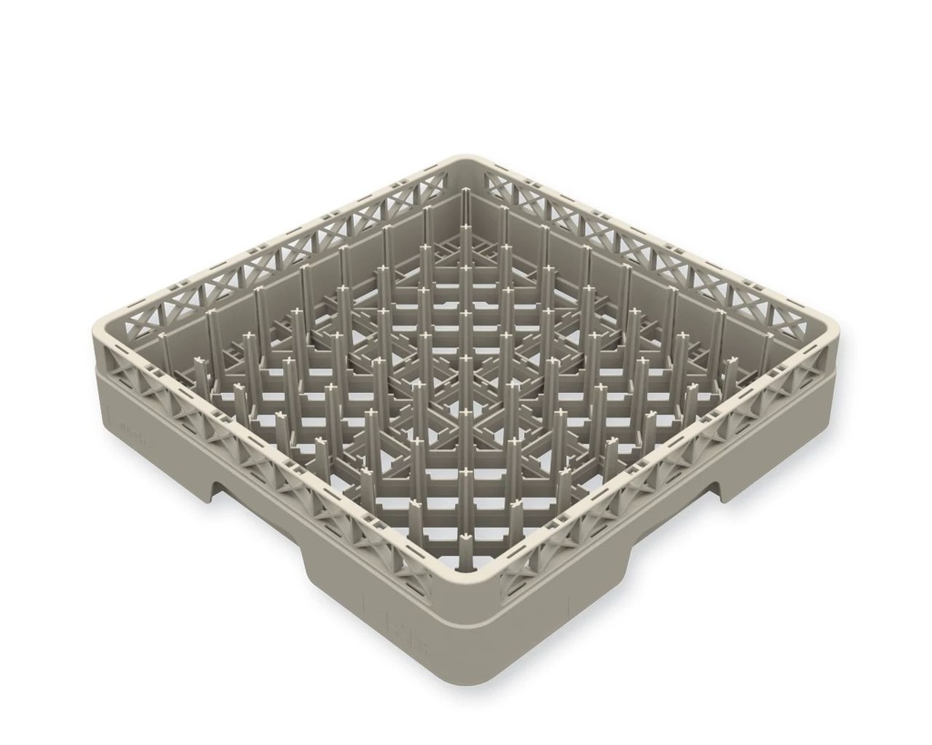 Cesta para platos y bandejas Flap Rack de polipropileno en color beige
