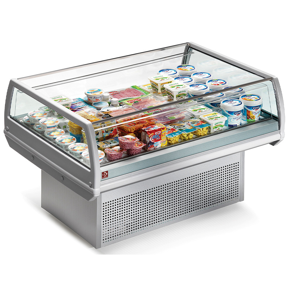 Vitrina "panorámica" self-service refrigerada