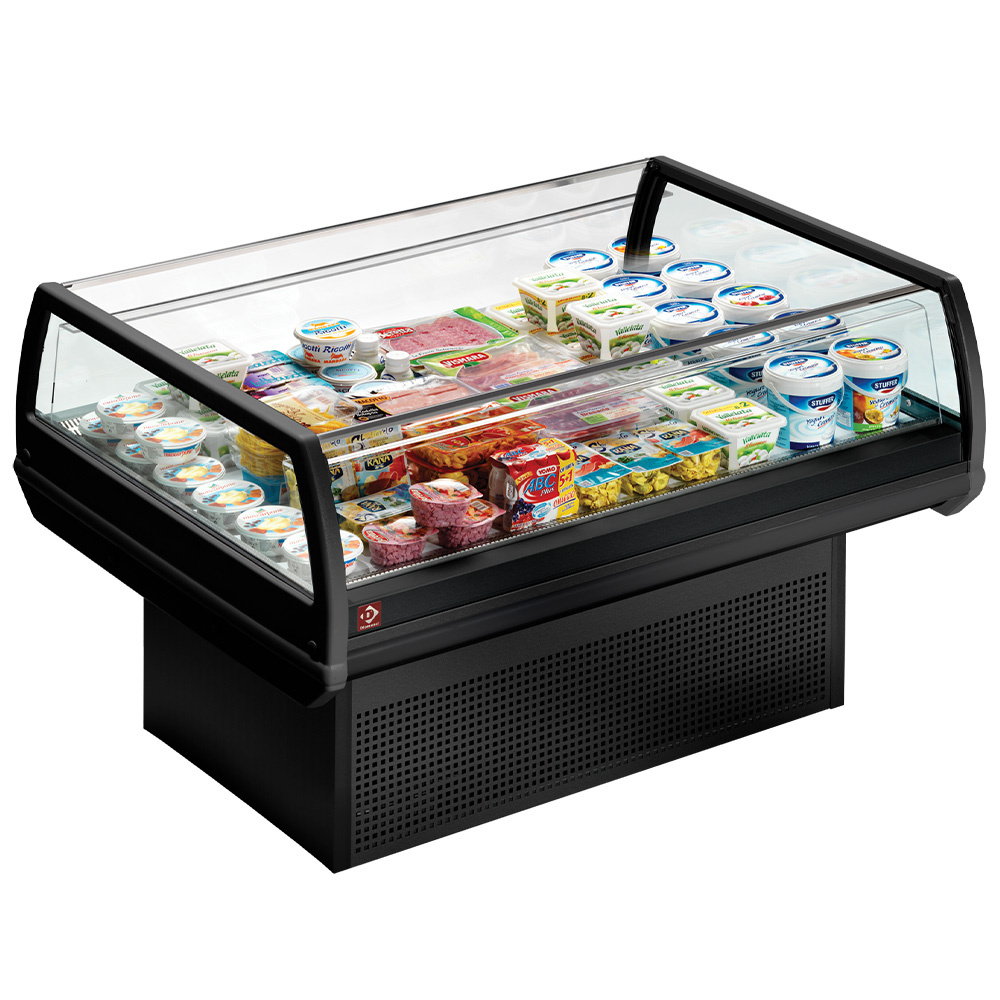 Vitrina "panorámica" self-service refrigerada