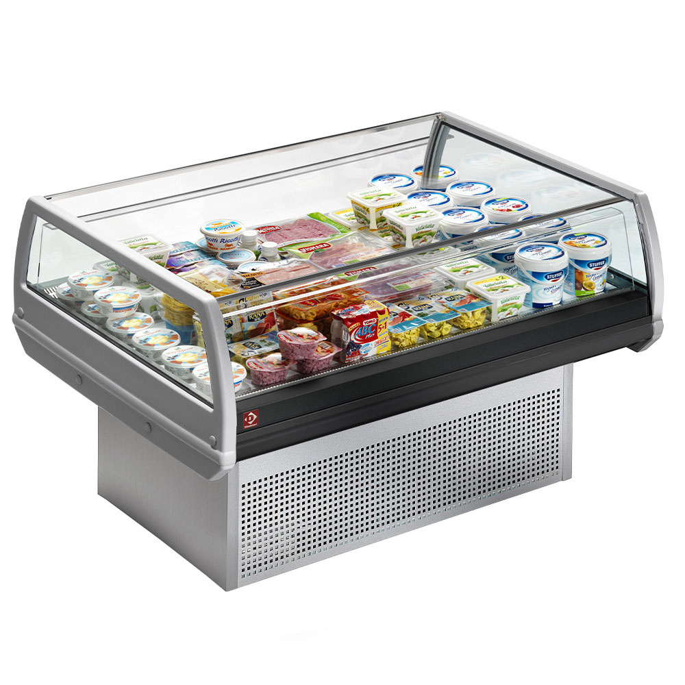 Vitrina "panorámica" self-service refrigerada