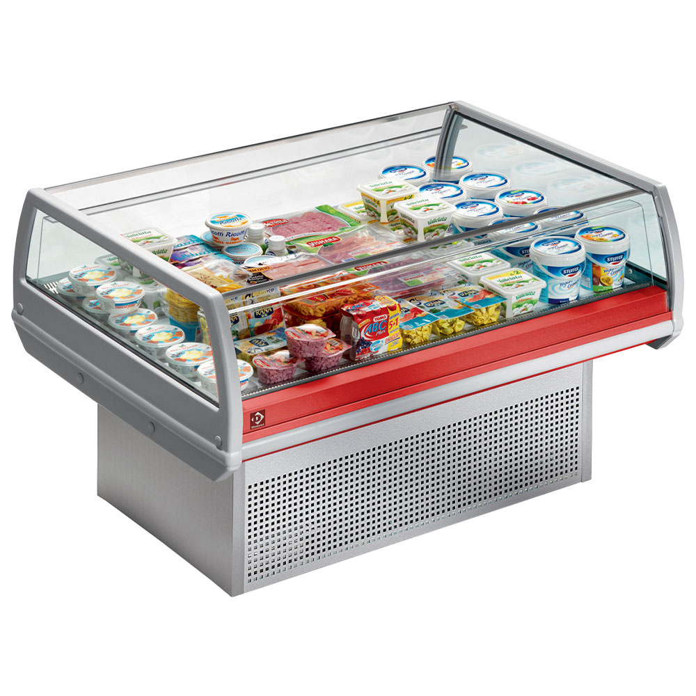 Vitrina "panorámica" self-service refrigerada