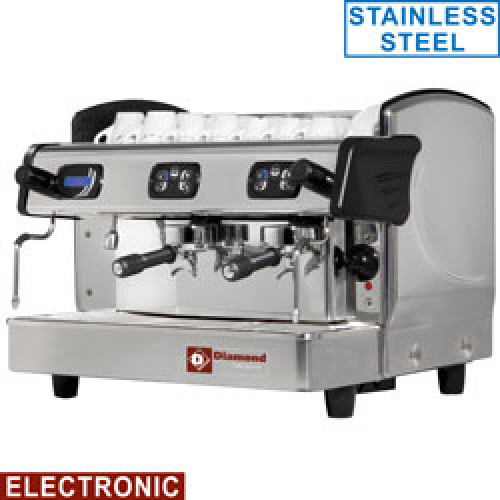 Maquina de cafè expresso 2 grupos, automatíco (con display)