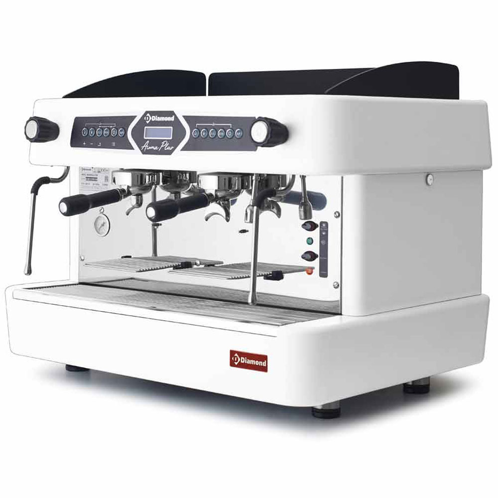 Maquina de cafè expresso 2 grupos, automatíco (con display) - BLANCO