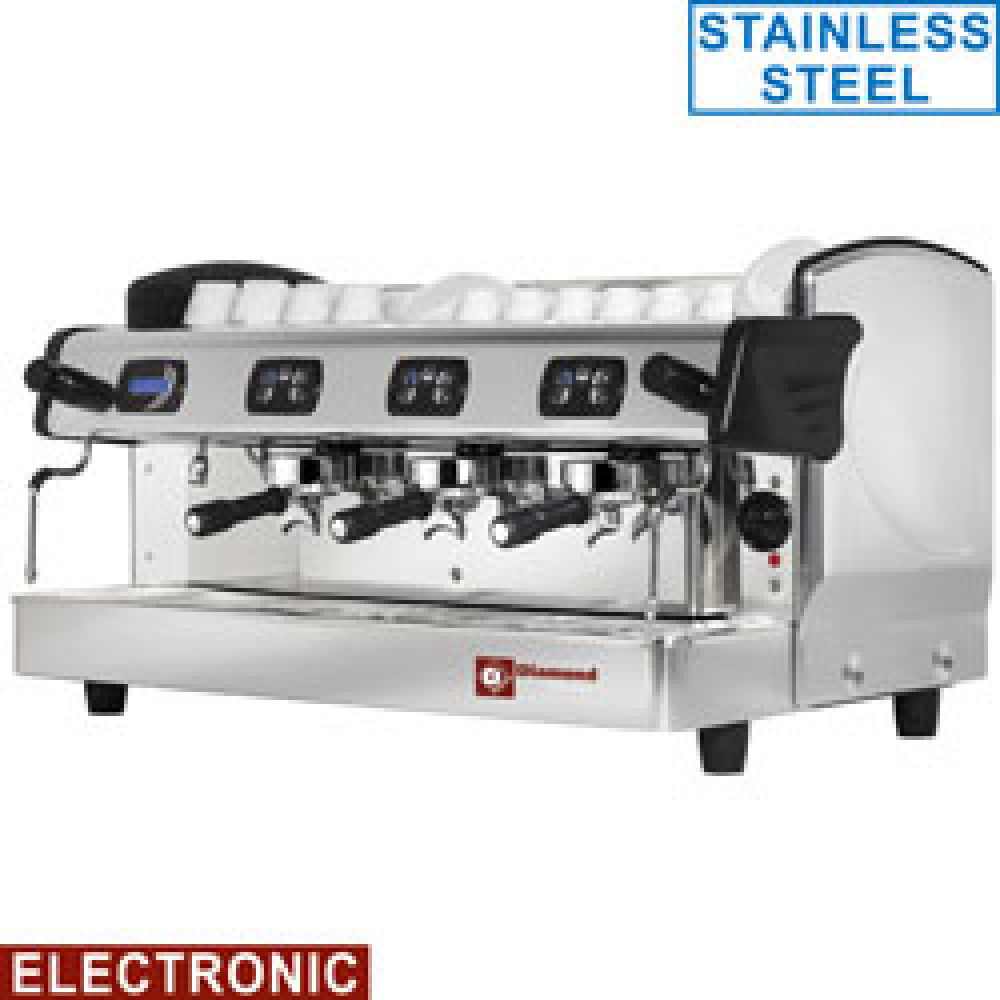Maquina de cafè expreso 3 grupos, automatíco (con display)